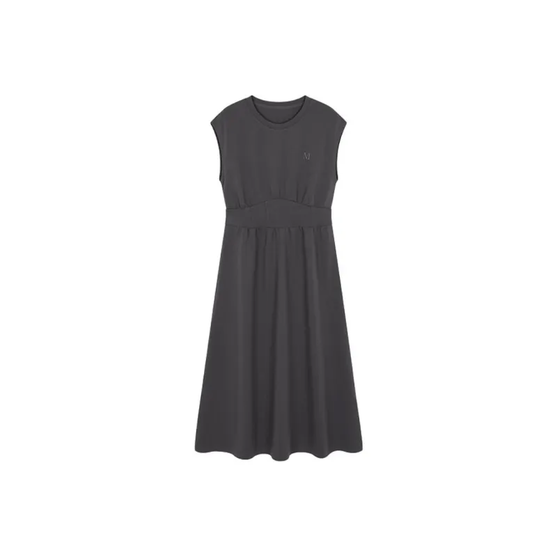 Mo Han Yi Mei Sleeveless Dress You Women's Dark Gray-0