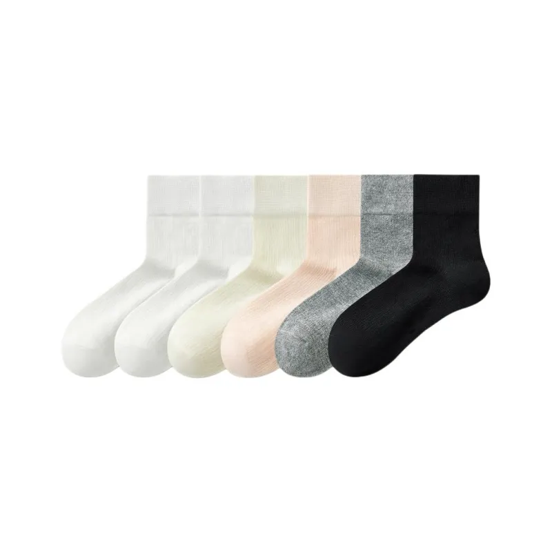 Temooues Mid Calf Socks Women's Combo Set-6
