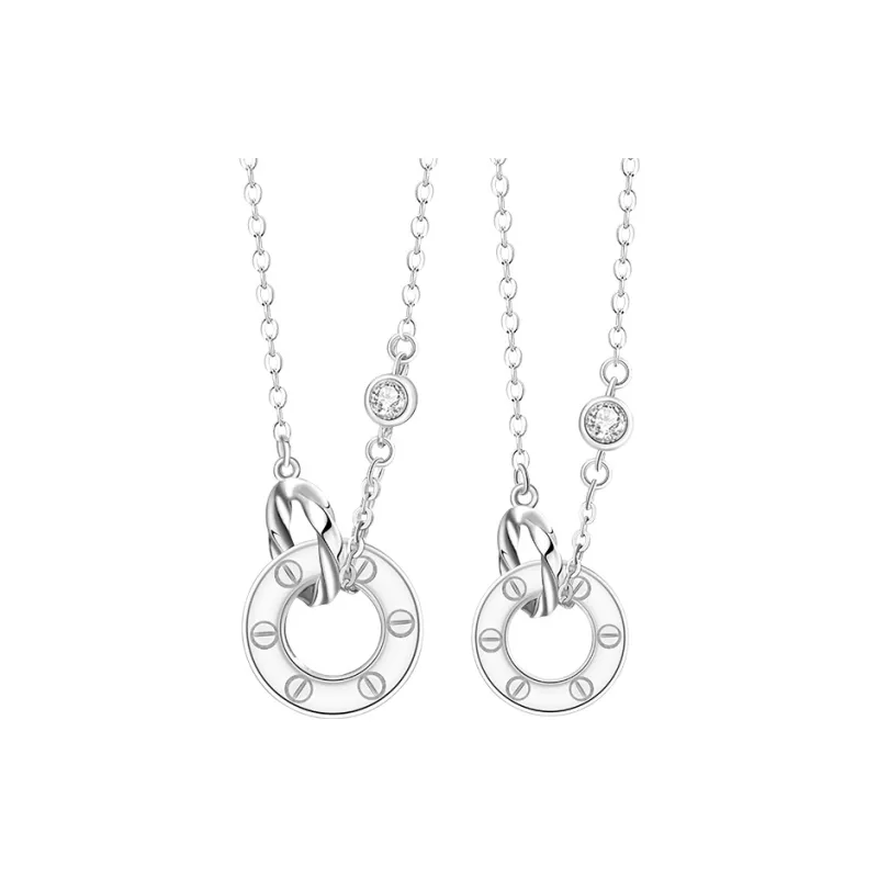 AUGUST HARMONY S925 Cubic Zirconia Necklaces Unisex-2