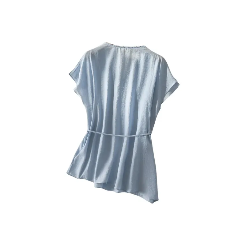 IHIMI Shirts Women's Aqua Blue-1