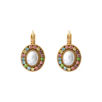 SATELLITE Mother Of Pearl Earrings Women's Gold