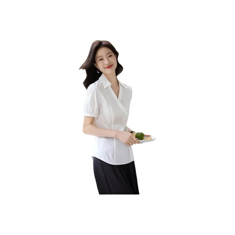 Mo Han Yi Mei Shirt Women's Pure White-0