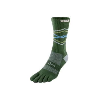 INJINJI Mid Calf Socks Men's 1 Pack Green
