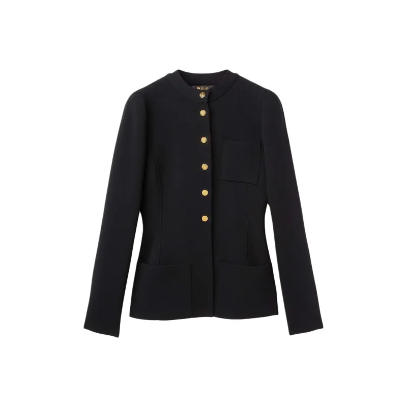 Loro Piana FW24 Jackets Coats Women's Black-0