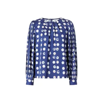 JZ Juzui Shirt Women's Floral Lake Blue