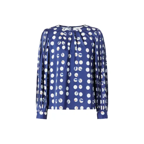 JZ Juzui Shirt Women's Floral Lake Blue