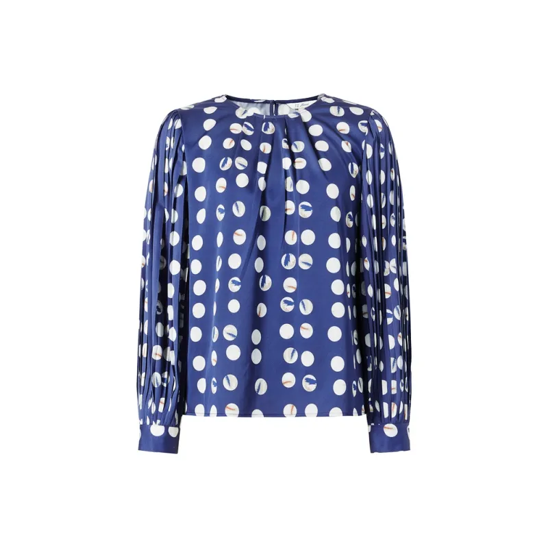 JZ Juzui Shirt Women's Floral Lake Blue-0