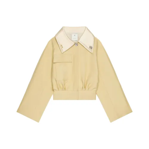 GIVENCHY FW24 Jackets Coats Women's Yellow