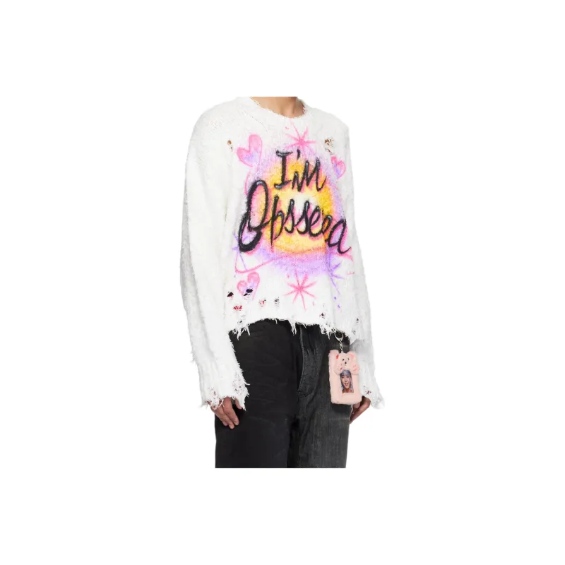 Doublet Sweater Women's Gray White-2