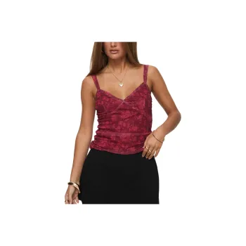 PRINCESS POLLY ATTENTION ON ME TOP Camisole Women's RED/Red