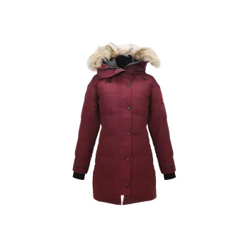 Canada Goose Down Jacket Women's Burgundy