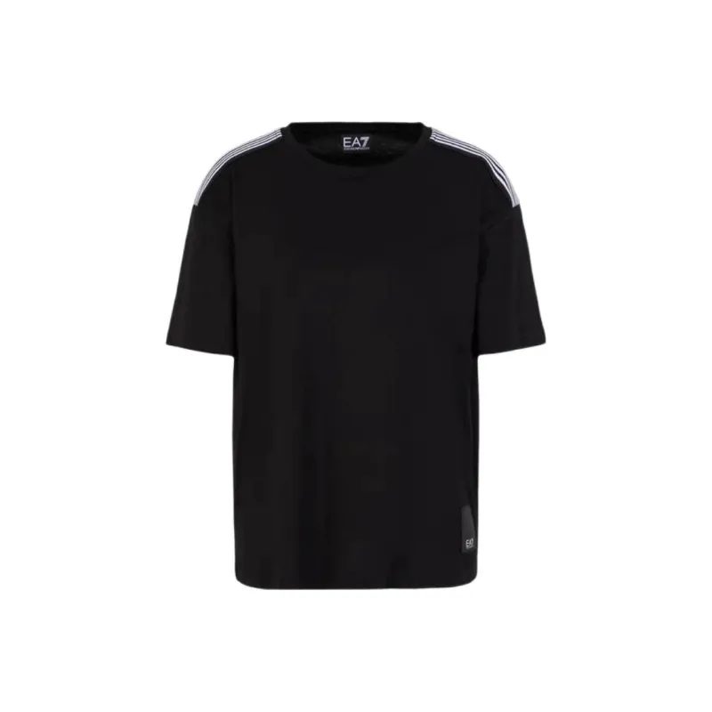 EMPORIO ARMANI EA7 T Shirt Women's Black White-0