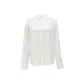 H22 White Stripes White Base Fabric