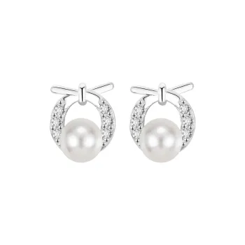 KOOGIS S999 Silver Stud Earrings Women's