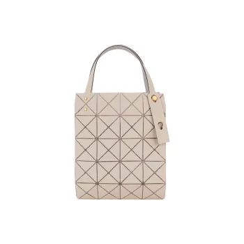 ISSEY MIYAKE CARAT Polyvinyl Chloride Resin Diamond Bag, Tote Bag, Shopping Bag, Handbag Women's Khaki