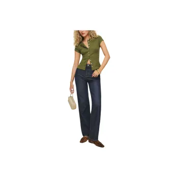REFORMATION Raelynn Knit Top Knitwear Women's Pear Color