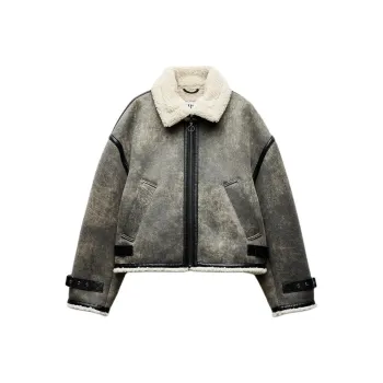 ZARA Jackets & Coats Women's Gray