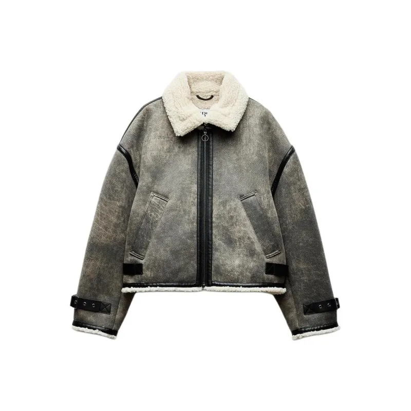 ZARA Jackets & Coats Women's Gray-0