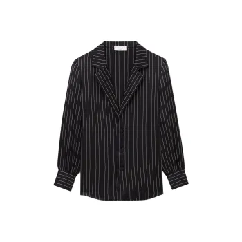 SAINT LAURENT Striped Single Breasted Pajama Shirt