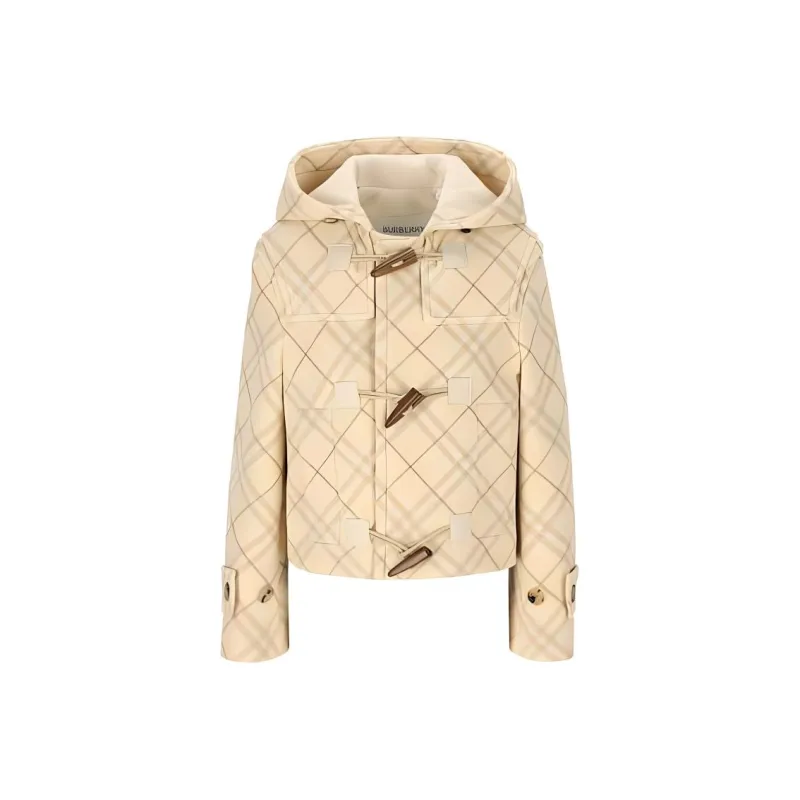 Burberry Checked Hooded Jacket-0