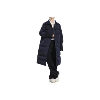 LANCY Down Jacket Women's Navy Blue Domestic White Goose Down