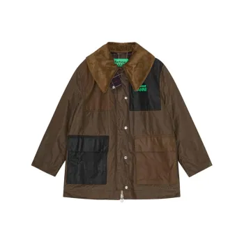 GANNI Wax coated Coat