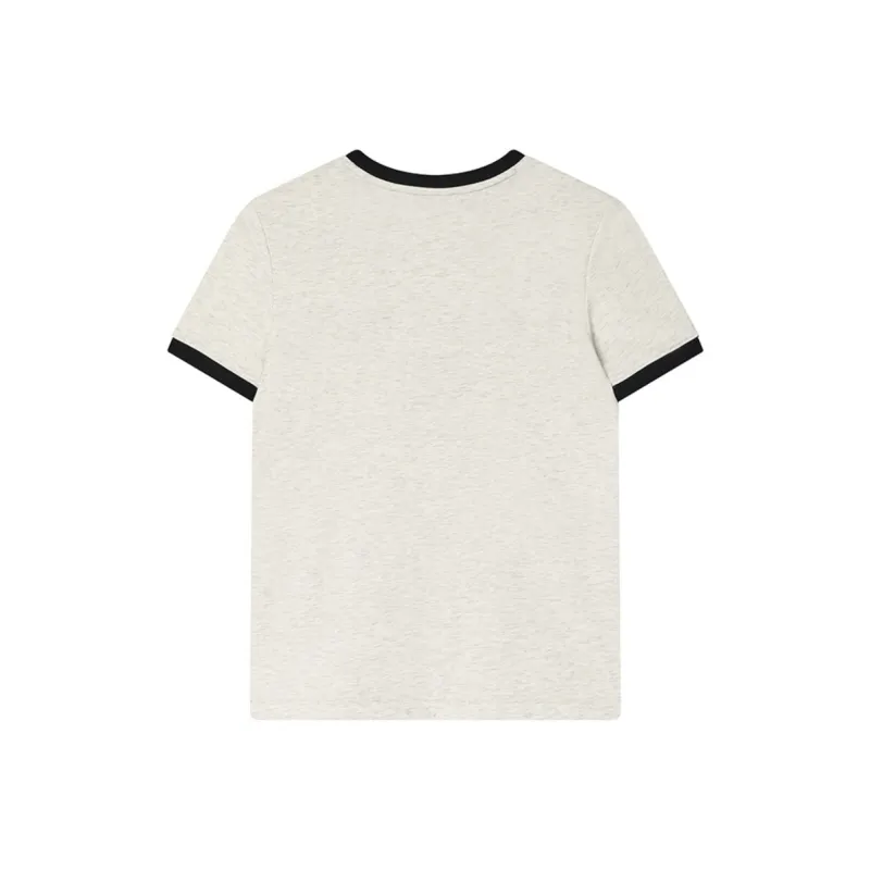 FILA MILANO Italian Luxury Sports Collection T Shirt Women's Light Khaki Heather Gray-1