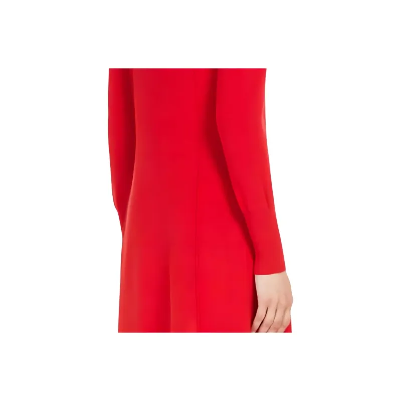 WEEKEND MaxMara Long-Sleeved Dresses Women's Red-4