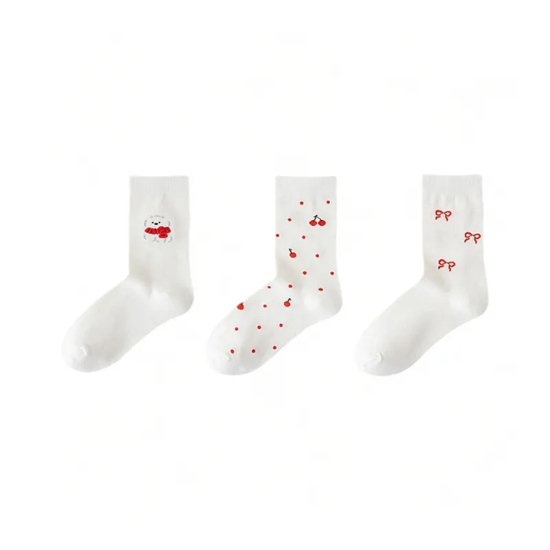 H YXIANG Mid Calf Socks Women's Combo Set-8