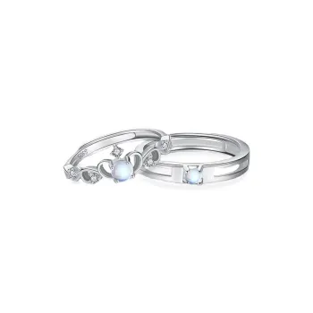JOYDINNY Colored Glaze Jade Rings Unisex