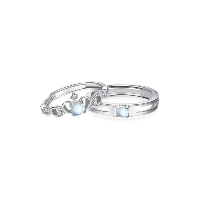 JOYDINNY Colored Glaze Jade Rings Unisex-0