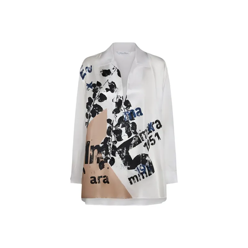 MaxMara Graphic Printed Collared Jacket-0