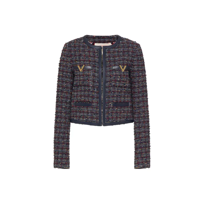 Valentino FW22 Jackets Coats Women's Marine Blue-0