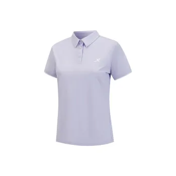 XTEP Polo Shirt Women's Sheer Purple