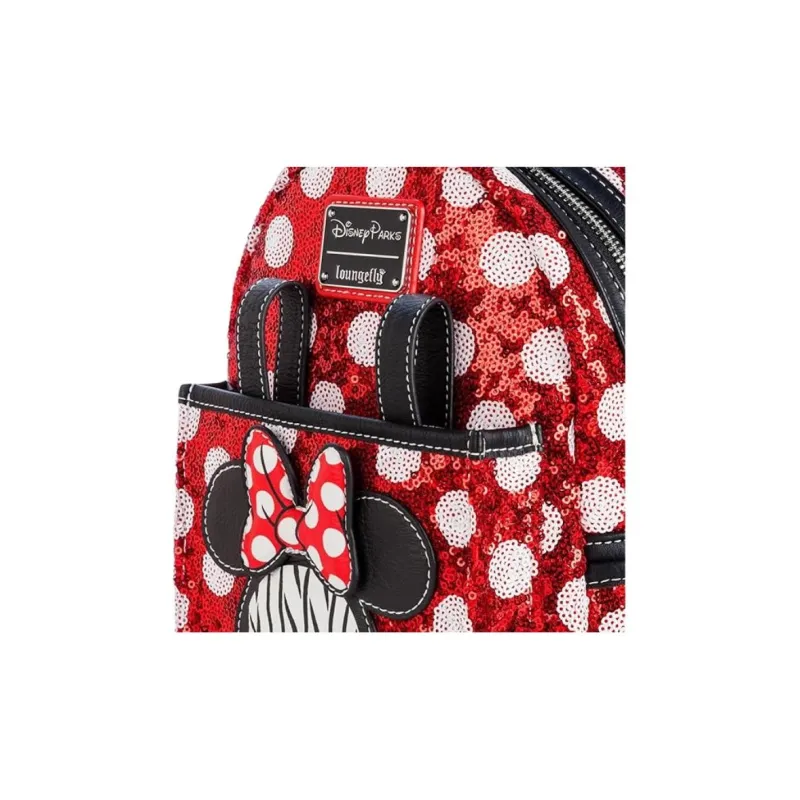 Disney Polyurethane Backpack Mini Women's Red-2