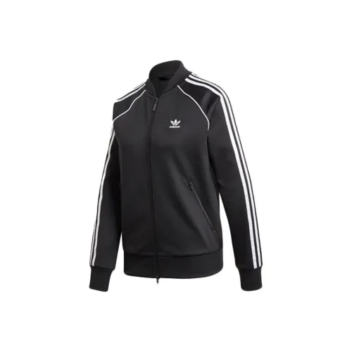 Adidas Originals SSTTRACKTOP jacket Loewe Japan Version Women's Black