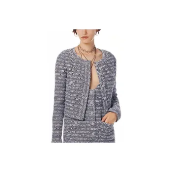 CHANEL 24 Spring Summer New Arrivals Jackets & Coats Women's Gray