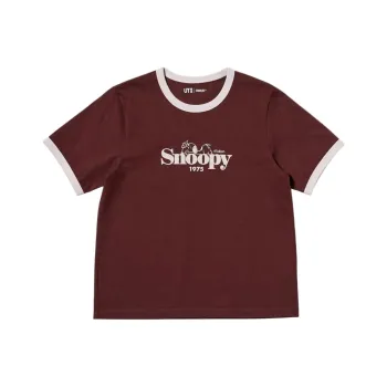 UNIQLO T Shirt Women's Dark Red