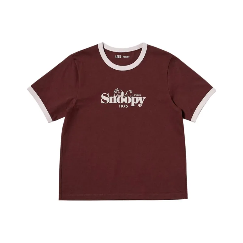 UNIQLO T Shirt Women's Dark Red-0