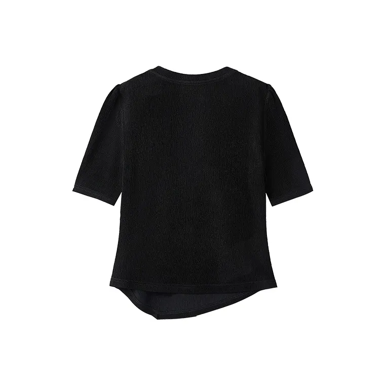XIANGYING T Shirt Women's Black-1