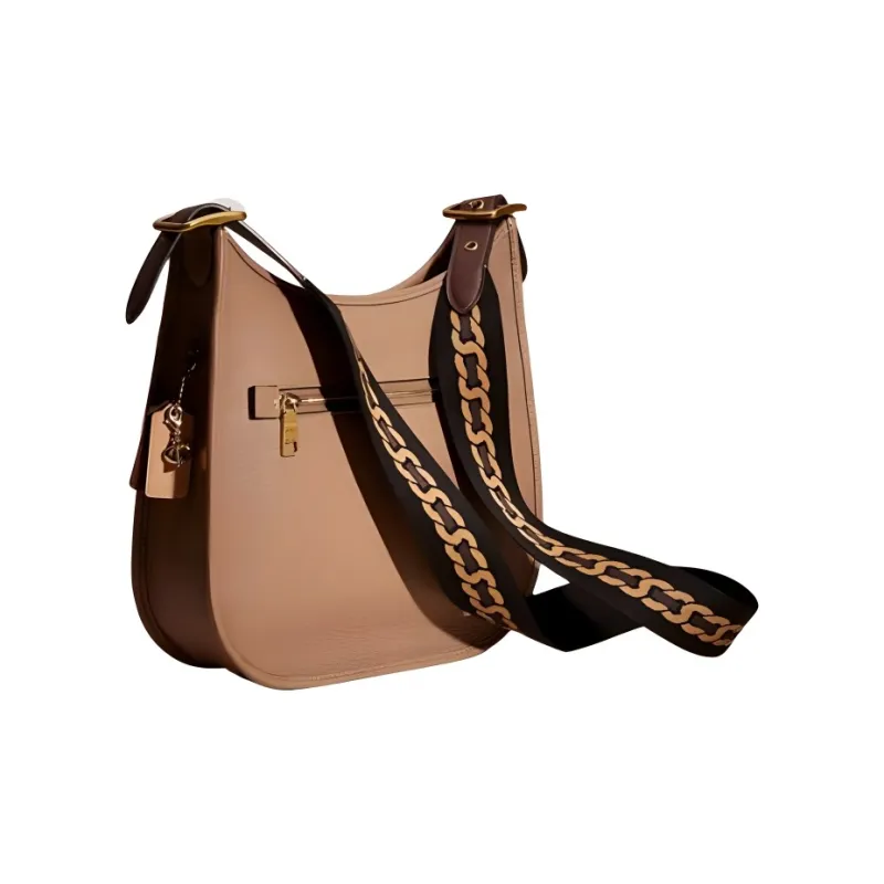 COACH Emery Leather Shoulder Bag, Crossbody Bag Women's Brown-1