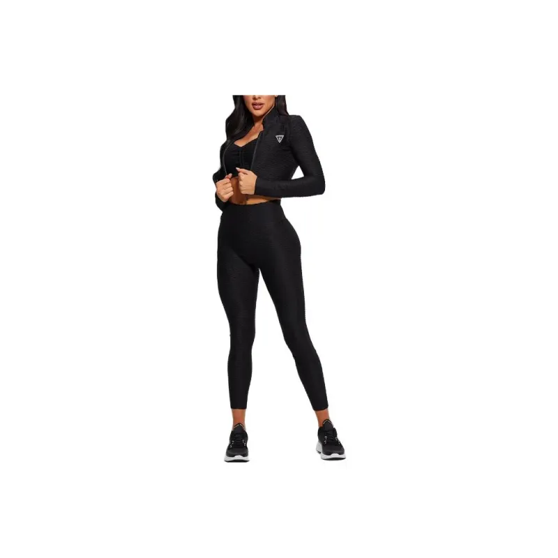 GUESS Eco Delma Active Zip Jacket Jackets Coats Women's Pitch Black-0