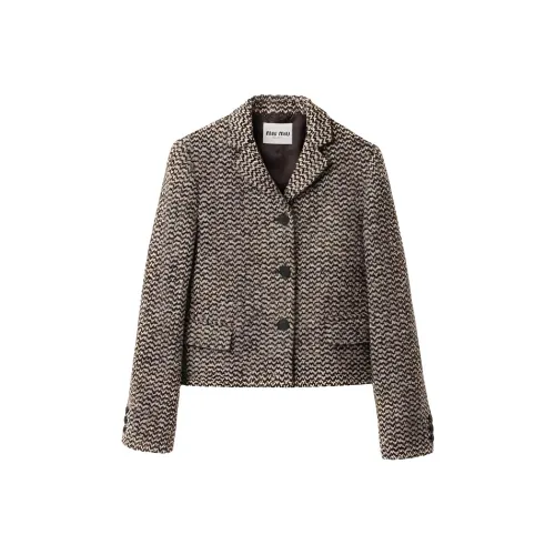 MIU MIU Jackets & Coats Women's Gray