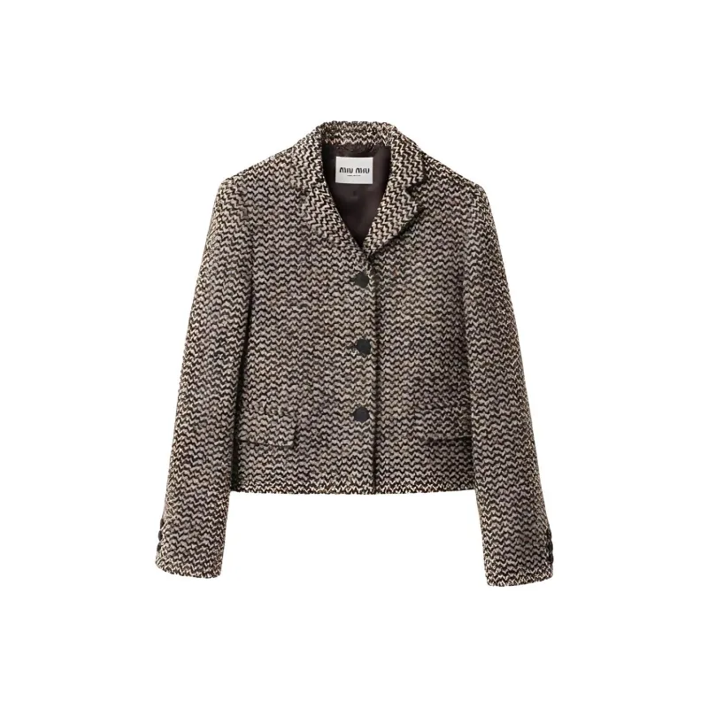 MIU MIU Jackets & Coats Women's Gray-0