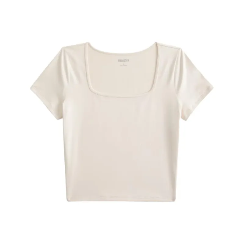 Hollister T-Shirt Women's Beige-0