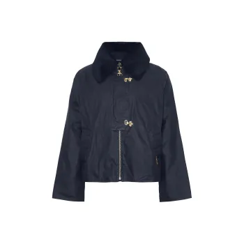 BARBOUR Drummond Waxed Jacket Jackets Coats Women's Blue