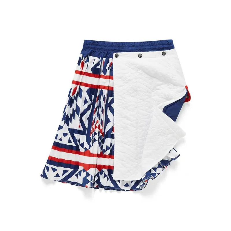 FILA x White Mountaineering Casual Short Skirts Women's Standard White-1