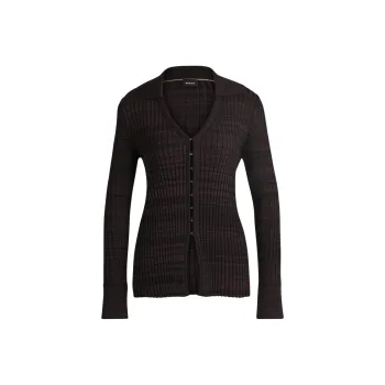 HUGO BOSS FW24 Knitwear Women's Dark Purple