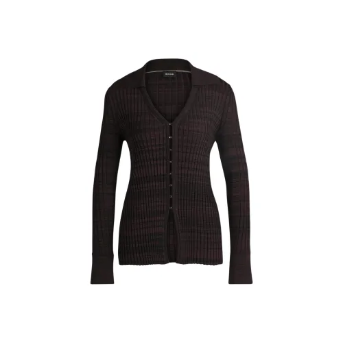 HUGO BOSS FW24 Knitwear Women's Dark Purple