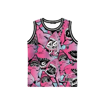FireMonkey Basketball Jersey Unisex Purple Fuchsia Pink